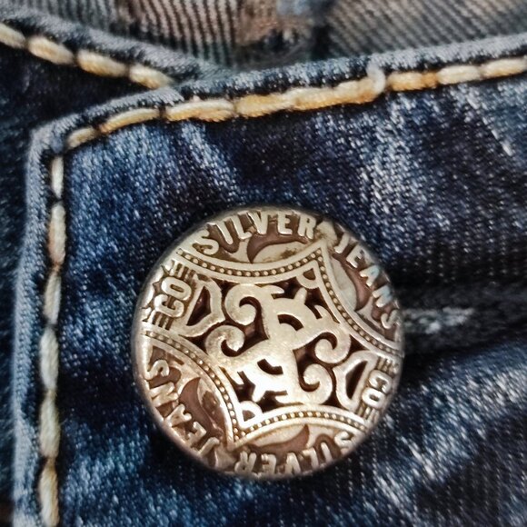 Silver Jeans Suki Jeggings stretchy denim blue women's size 26 - Picture 9 of 13